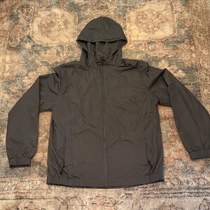 Goodfellow & Co Men's Hooded Windbreaker Jacket - dark grey